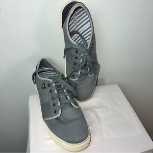 Taos Footwear Blue Canvas Lace-Up Sneakers | Women’s Size 9 | Comfortable